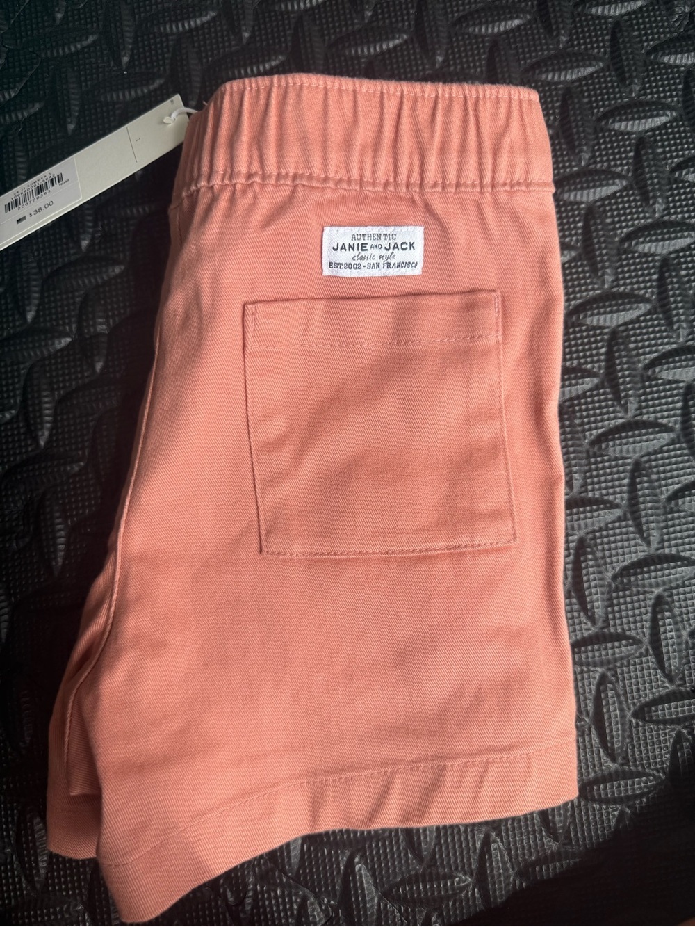 Janie and Jack Coral Elastic-Waist Shorts with Patch Pocket